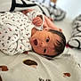 baby, babylaughing, blanket, boy, child, face, happy, head, male, newborn, person, yawning