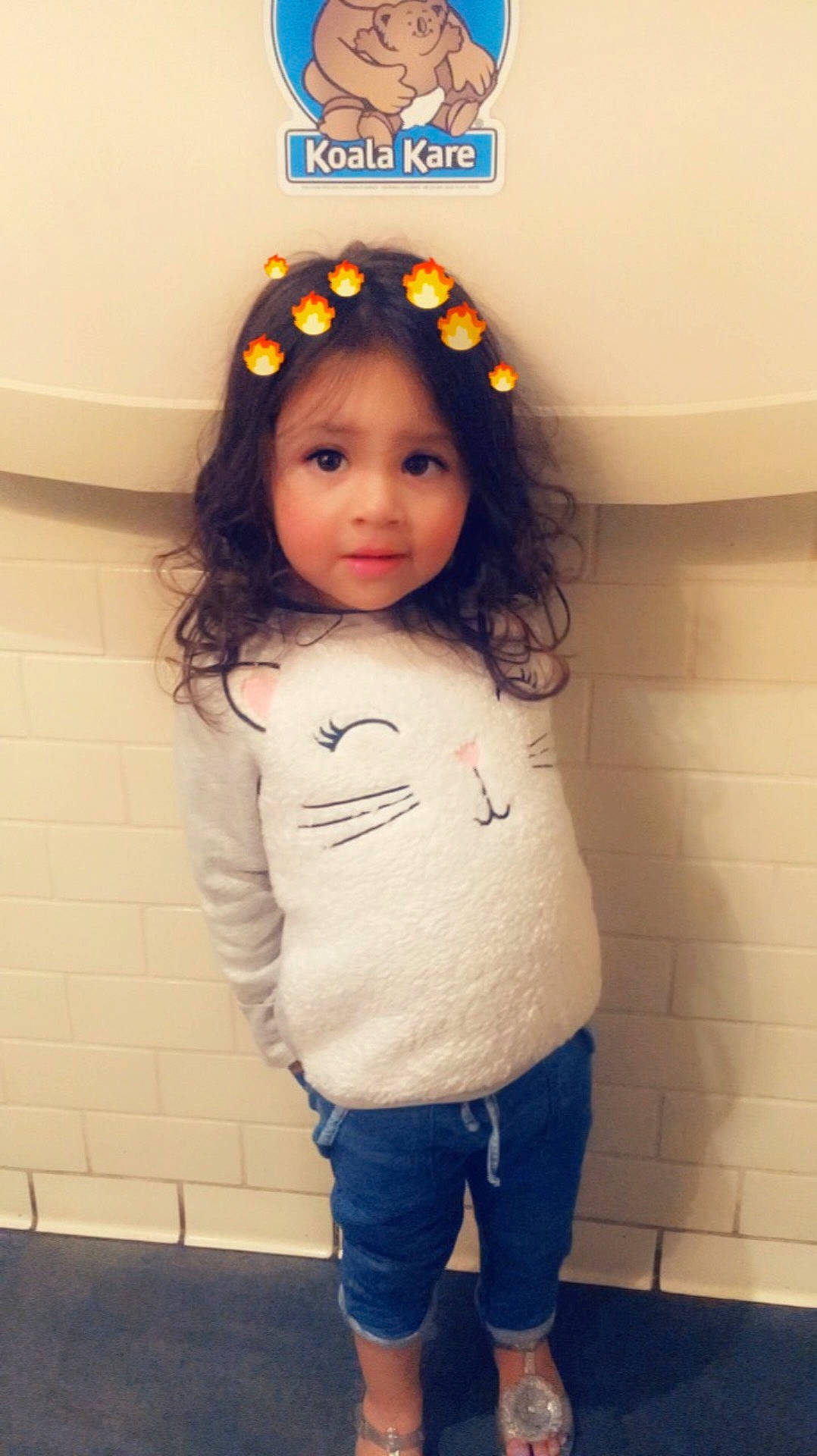 Arianny joined the competition — help win amazing prizes! blue, child, day, design, fun, girl, hair_accessory, happiness, headgear, jeans, joint, outerwear, pattern, person, product, shoulder, skin, smile, standing, textile