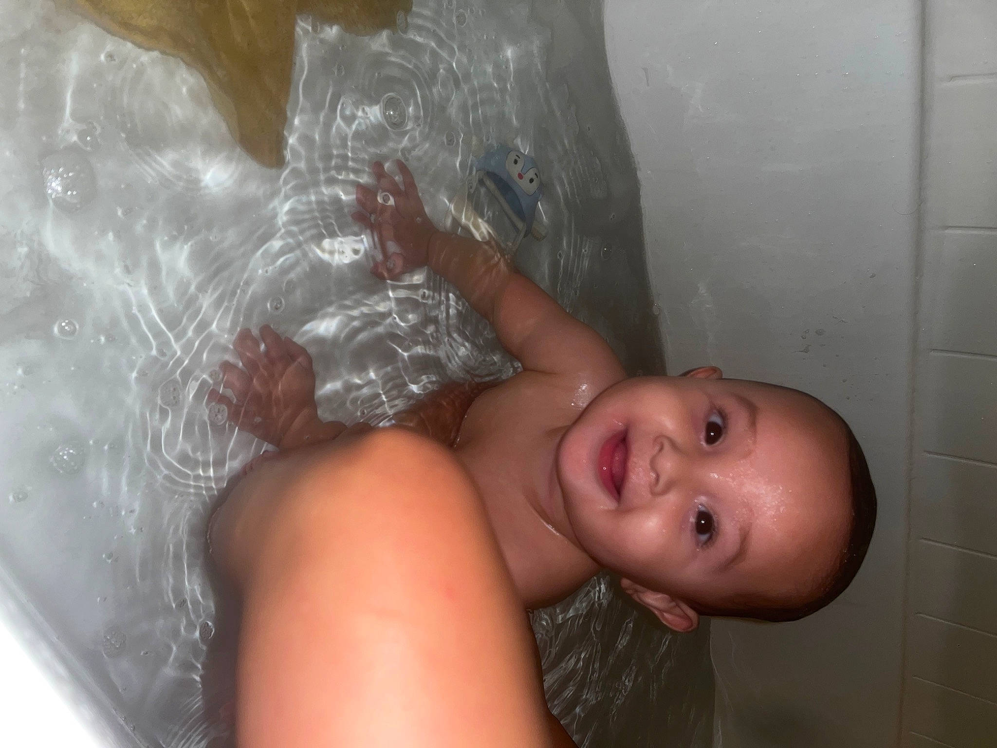 Ezekiel is registered to the contest to win money with this photo: abdomen, barechested, bathing, chest, dress, elbow, flash_photography, flesh, fun, happy, headgear, human_body, human_leg, jaw, joy, leg, person, room, smile, thigh