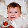 Brianna joined the competition — help win amazing prizes! baby, blanket, child, comfort, cozy, cuddly, cute, elephant, face, happy, indoors, infant, onesie, pillow, plush_toy, portrait, sleepy, smiling, soft_toy, young_child