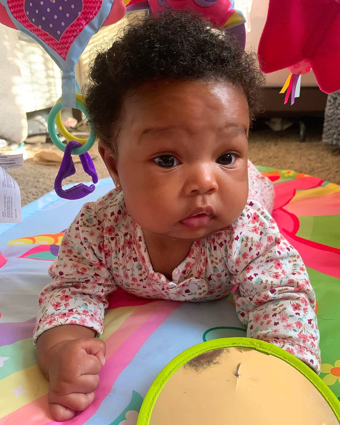 Kali joined the competition — help win amazing prizes! baby, baby_toddler_clothing, cheek, chin, face, facial_expression, fun, happy, head, human, iris, leisure, nose, organ, person, pink, product, skin, surprise, textile