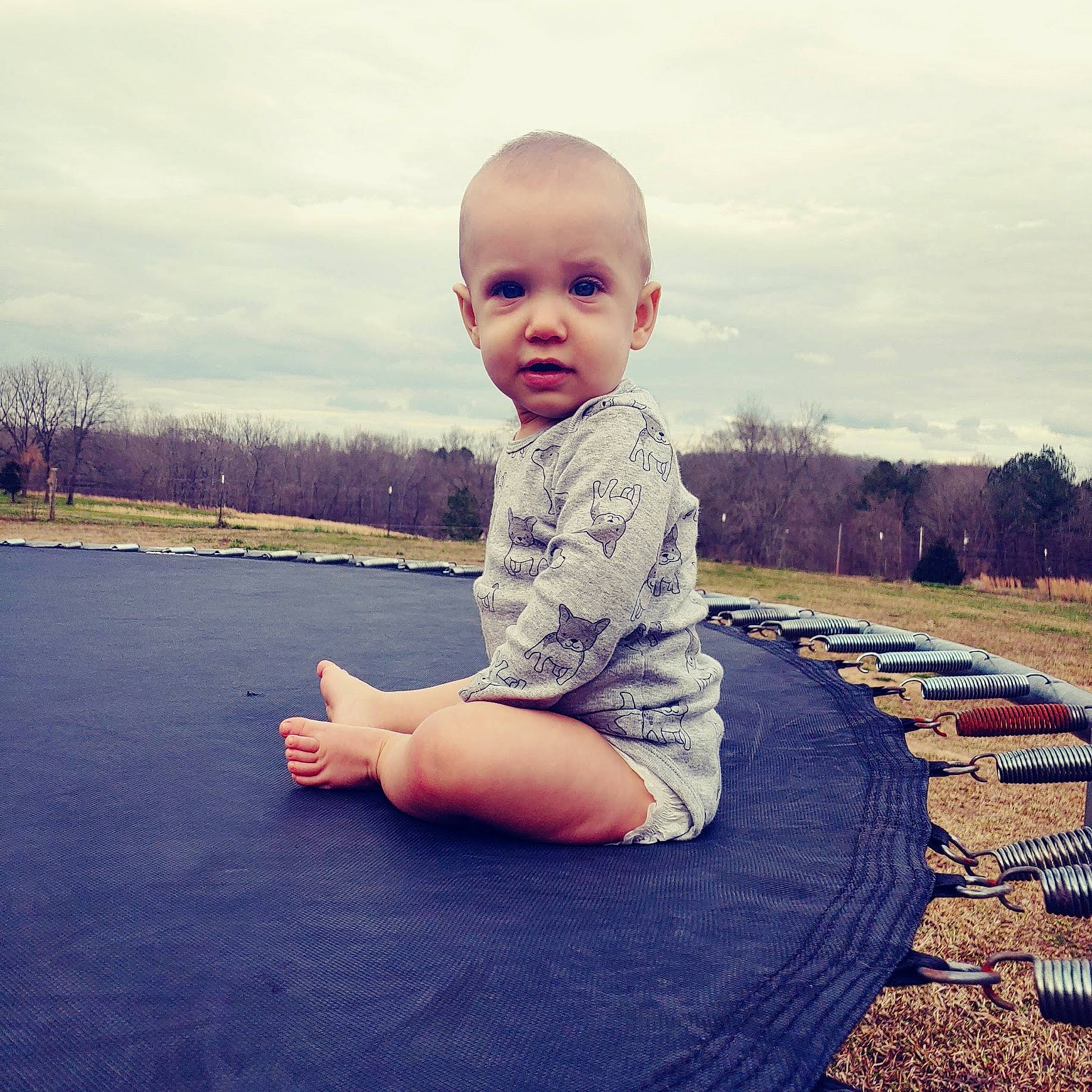 Justin is registered to the contest to win money with this photo: baby_toddler_clothing, cloud, cool, flash_photography, flooring, fun, grass, happy, horizon, landscape, people_in_nature, person, plant, sky, sleeve, sunlight, t_shirt, tints_and_shades, toddler, tree