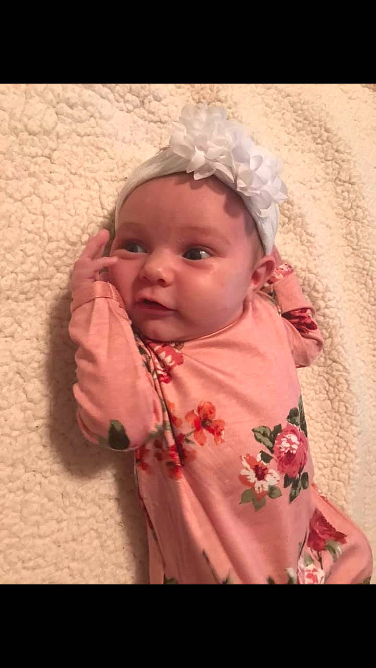 Kenzlee joined the competition — help win amazing prizes! baby, cheek, child, ear, eye, face, fashion_accessory, hair_accessory, head, headgear, iris, lip, mouth, nose, person, photograph, photography, pink, skin, smile