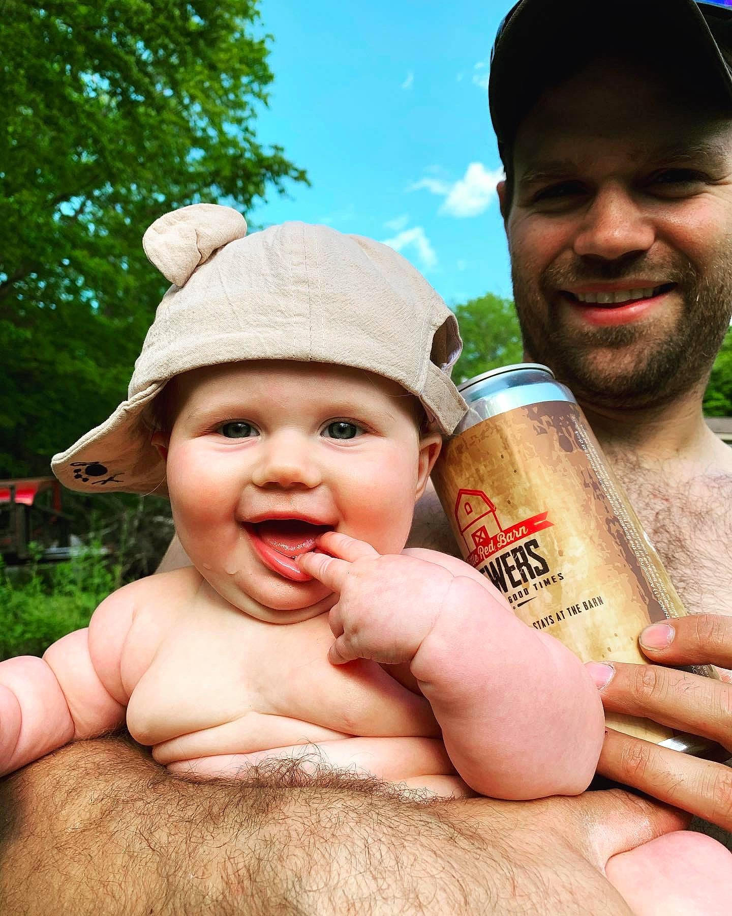 Kelsey is registered to the contest to win money with this photo: baby, bottle, cap, child, dairy, drink, finger, fun, hand, happy, headgear, headwear, joy, people, person, smile, summer, toddler, vacation
