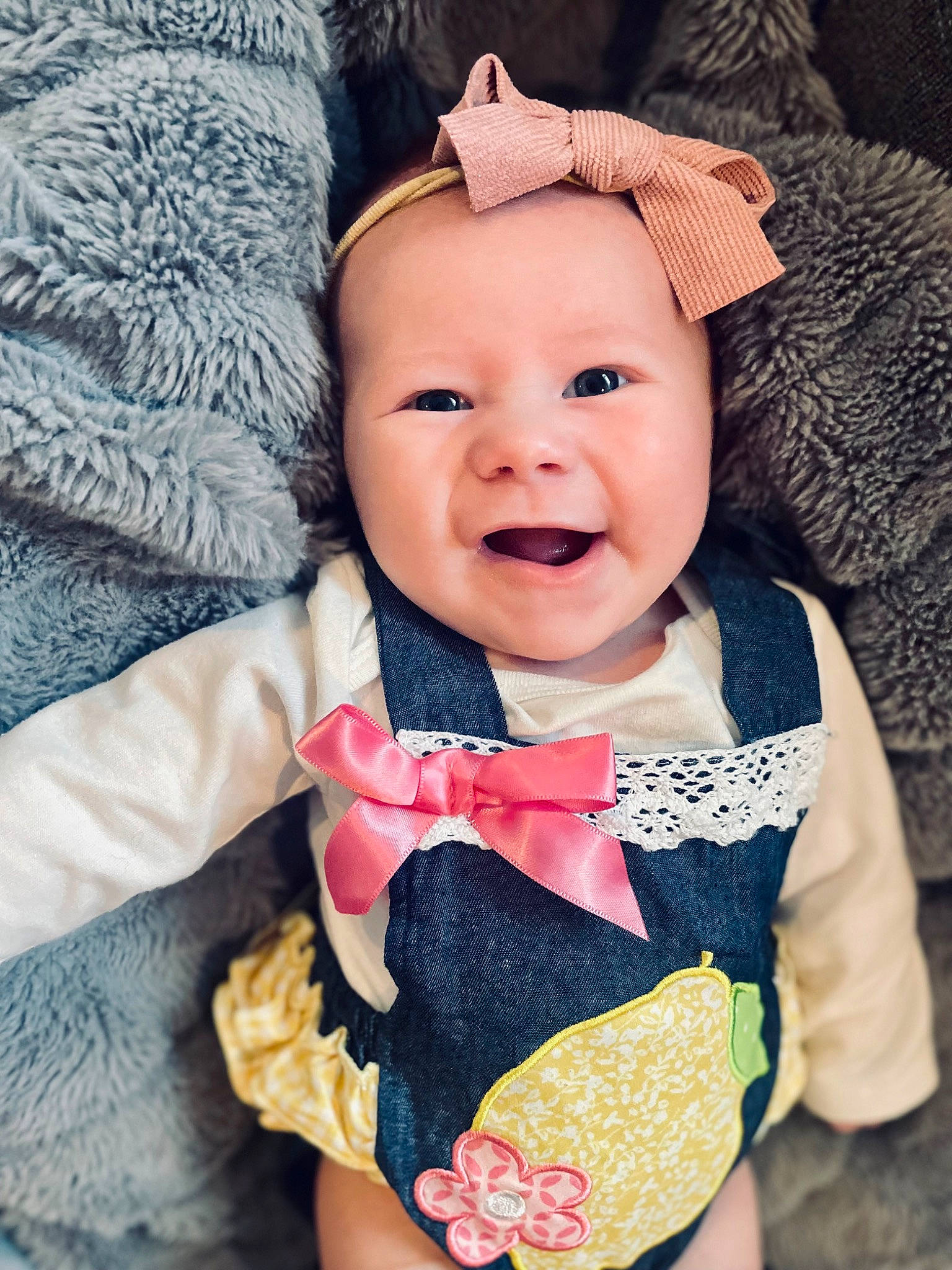 Weslynn is registered to the contest to win money with this photo: baby, baby_toddler_clothing, child, costume_hat, doll, dress, eye, fashion_accessory, happy, head, headgear, neck, pattern, person, pink, skin, sleeve, smile, textile, toddler