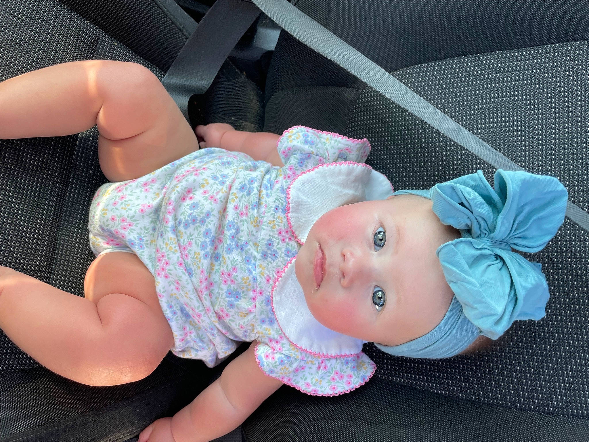 Weslynn joined the competition — help win amazing prizes! baby, baby_products, baby_toddler_clothing, child, comfort, finger, hand, headwear, human_body, human_leg, joint, knee, mouth, pattern, person, product, sitting, sleeve, textile, thigh