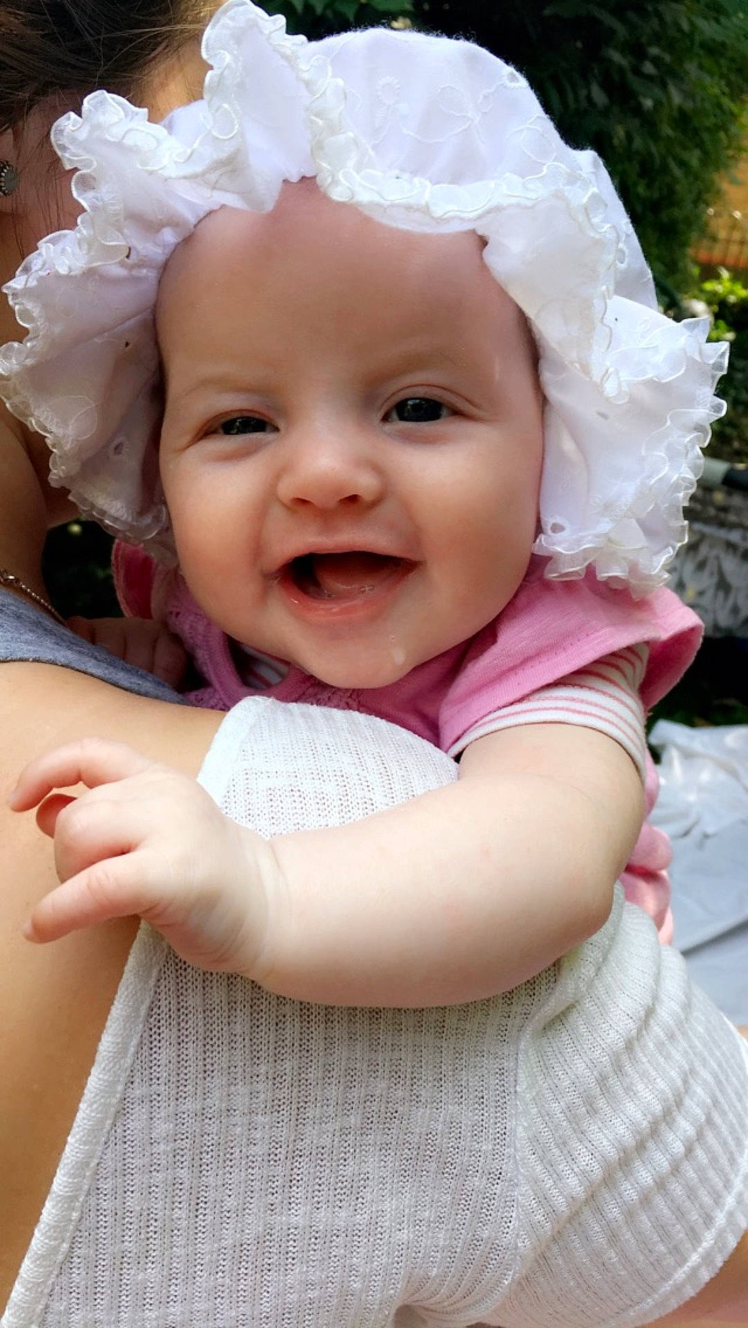 Harleen joined the competition — help win amazing prizes! beauty, child, clothing, dress, flower, girl, infant, person, pink, portrait, skin, smile, sweetness, toddler