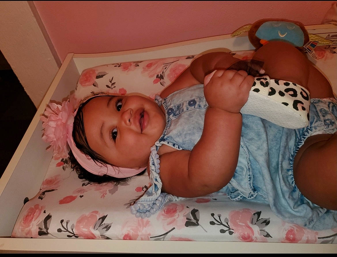 Blakely joined the competition — help win amazing prizes! abdomen, baby, baby_toddler_clothing, cheek, chest, child, comfort, eyelash, head, headgear, headwear, human_leg, joy, linens, mouth, person, pink, skin, smile, textile