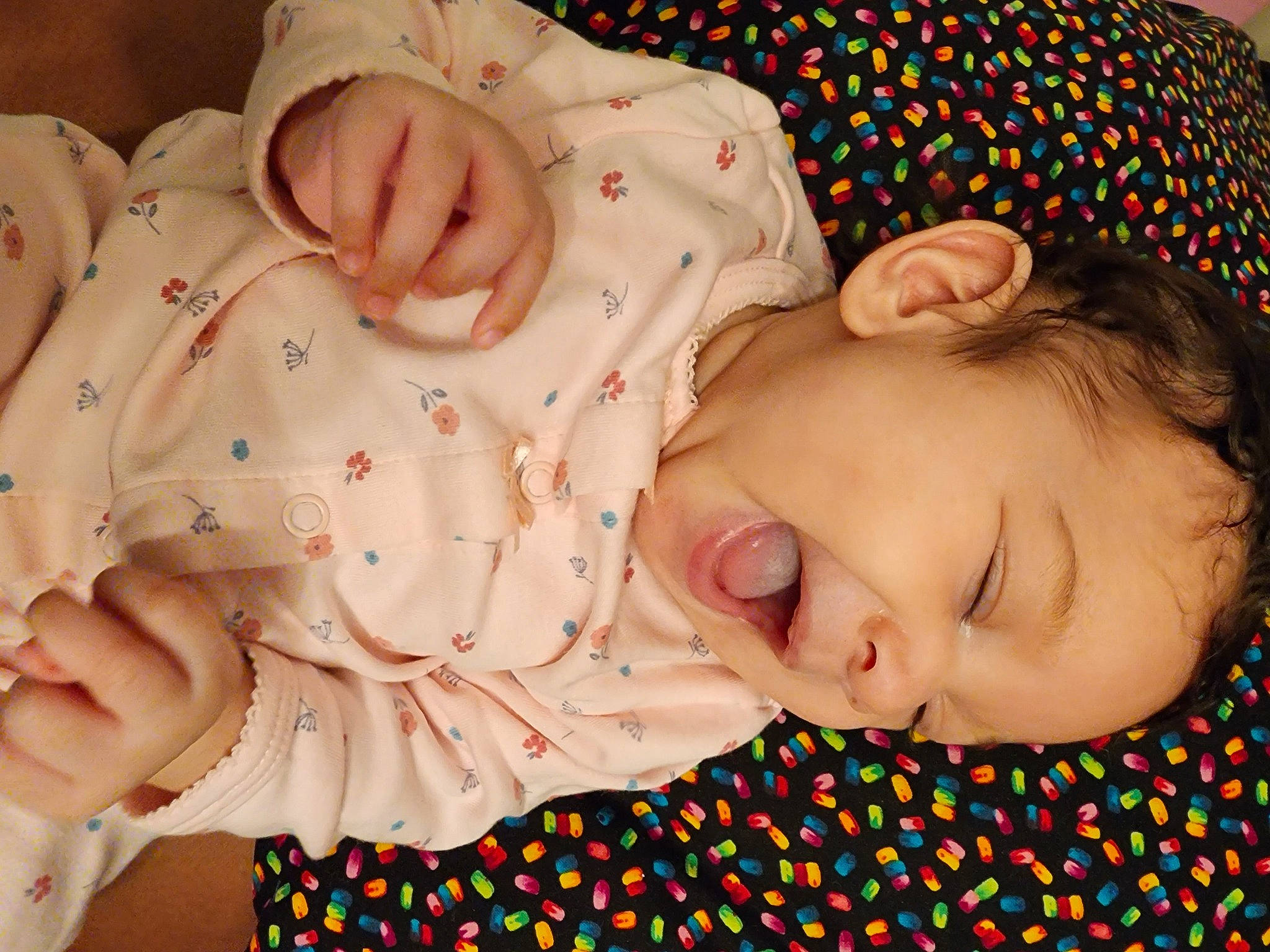 Ayla joined the competition — help win amazing prizes! baby, baby_products, baby_toddler_clothing, cheek, child, collar, comfort, facial_expression, happy, linens, nightwear, pattern, person, portrait_photography, skin, sleep, sleeve, textile, toddler