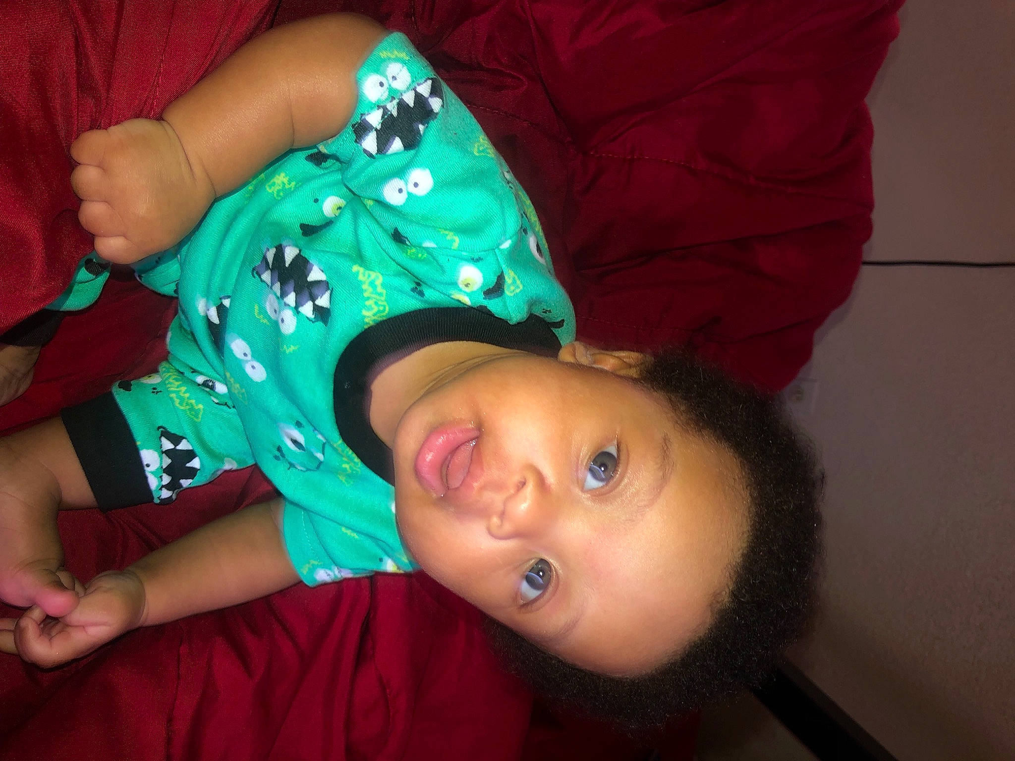 Landen joined the competition — help win amazing prizes! baby_toddler_clothing, cheek, child, cool, elbow, eyelash, finger, fun, happy, hat, magenta, mouth, neck, pattern, person, skin, sleeve, t_shirt, toddler, wrist