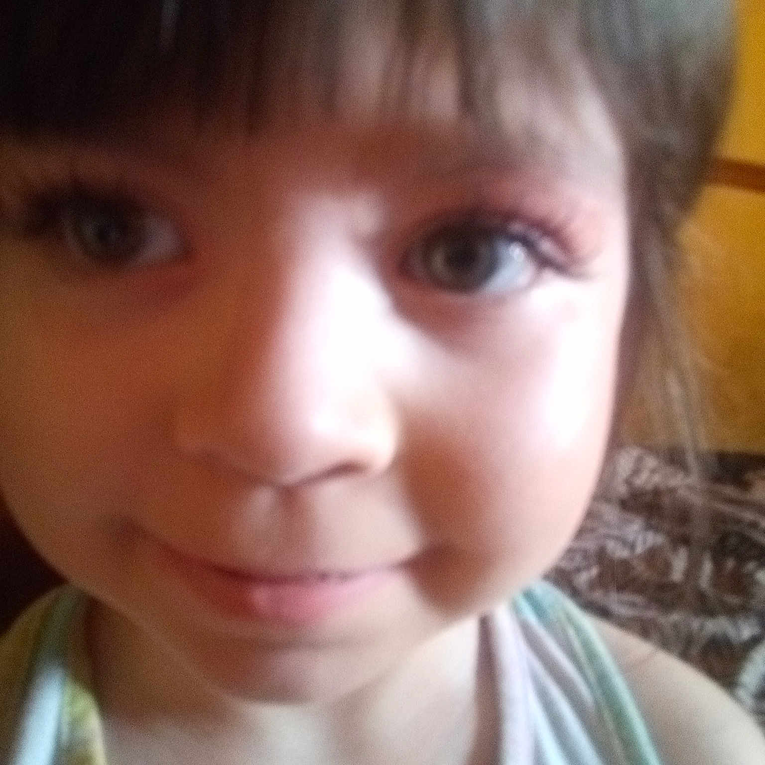 Christa is registered to the contest to win money with this photo: beauty, cheek, child, chin, close_up, eye, eyebrow, face, forehead, hair, head, jaw, lip, mouth, nose, organ, selfie, skin, smile, toddler