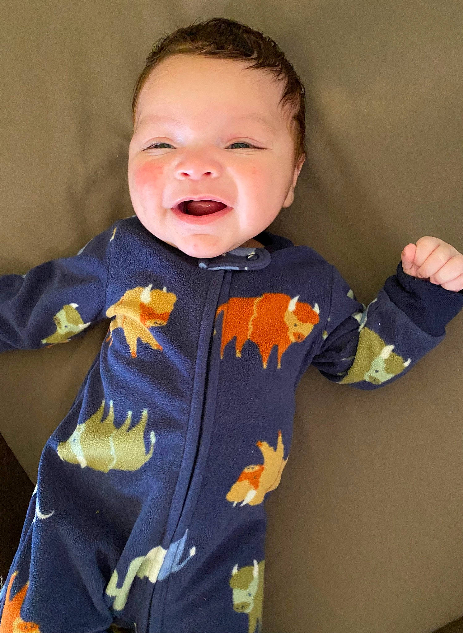 Kayce joined the competition — help win amazing prizes! baby, baby_products, baby_toddler_clothing, button, child, collar, dress_shirt, electric_blue, formal_wear, happy, outerwear, pattern, person, personal_protective_equipment, sleeve, smile, suit, t_shirt, toddler, top