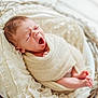 Solé a rejoint le concours — aidez-le/la à gagner de superbes lots ! newborn, baby, yawning, wrapped, blanket, nest, twigs, soft, cozy, sleepy, infant, cute, small, feet, face, resting, portrait, white, fabric, closeup
