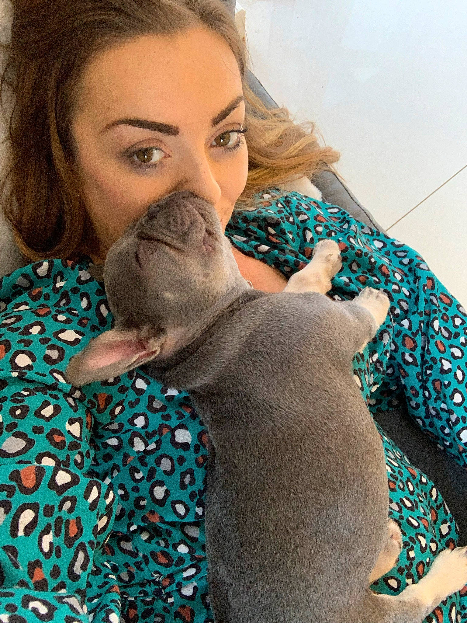 Bunny is registered to the contest to win money with this photo: arm, azure, blue, comfort, ear, eye, eyebrow, eyelash, hair, hand, head, human_body, joint, lip, mouth, neck, organ, shoulder, skin, textile