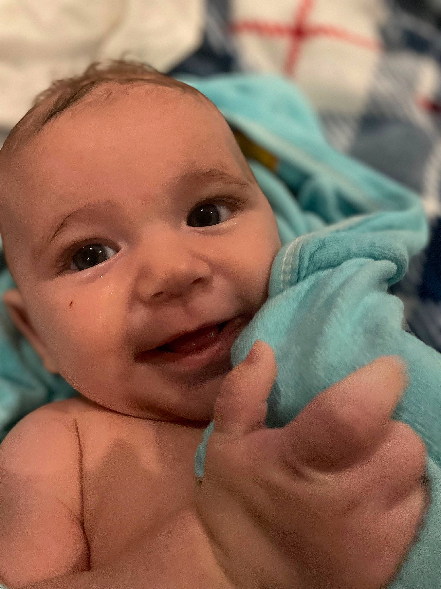 Brixton joined the competition — help win amazing prizes! azure, baby, cheek, chin, eye, eyebrow, eyelash, face, forehead, gesture, hairstyle, hand, happy, human_body, iris, lip, mouth, nose, person, skin