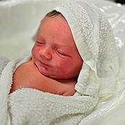 Crew joined the competition — help win amazing prizes! newborn, baby, infant, sleeping, towel, wrapped, closeup, skin, face, peaceful, soft, texture, white, bath, cute, child, portrait, resting, fresh, young
