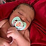 Alìze joined the competition — help win amazing prizes! baby, sleeping, pacifier, infant, hand, red_blanket, skin, closeup, peaceful, indoors, newborn, child, resting, comfort, soft, cute, face, relaxation, baby_skin, cozy