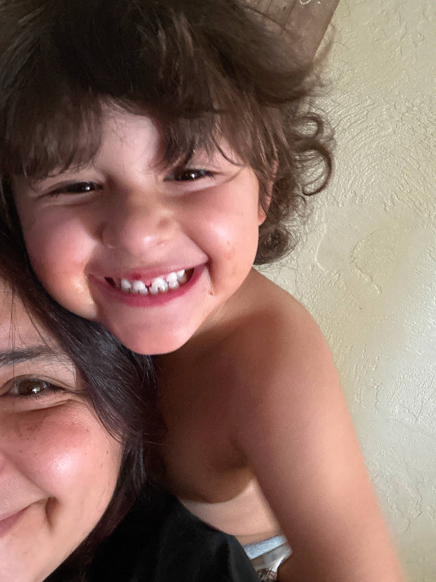 Charlie is registered to the contest to win money with this photo: bodypart, child, clothing, dress, face, female, finger, girl, hand, happy, head, laughing, mouth, person, photography, portrait, selfie, shoulder, smile, teeth