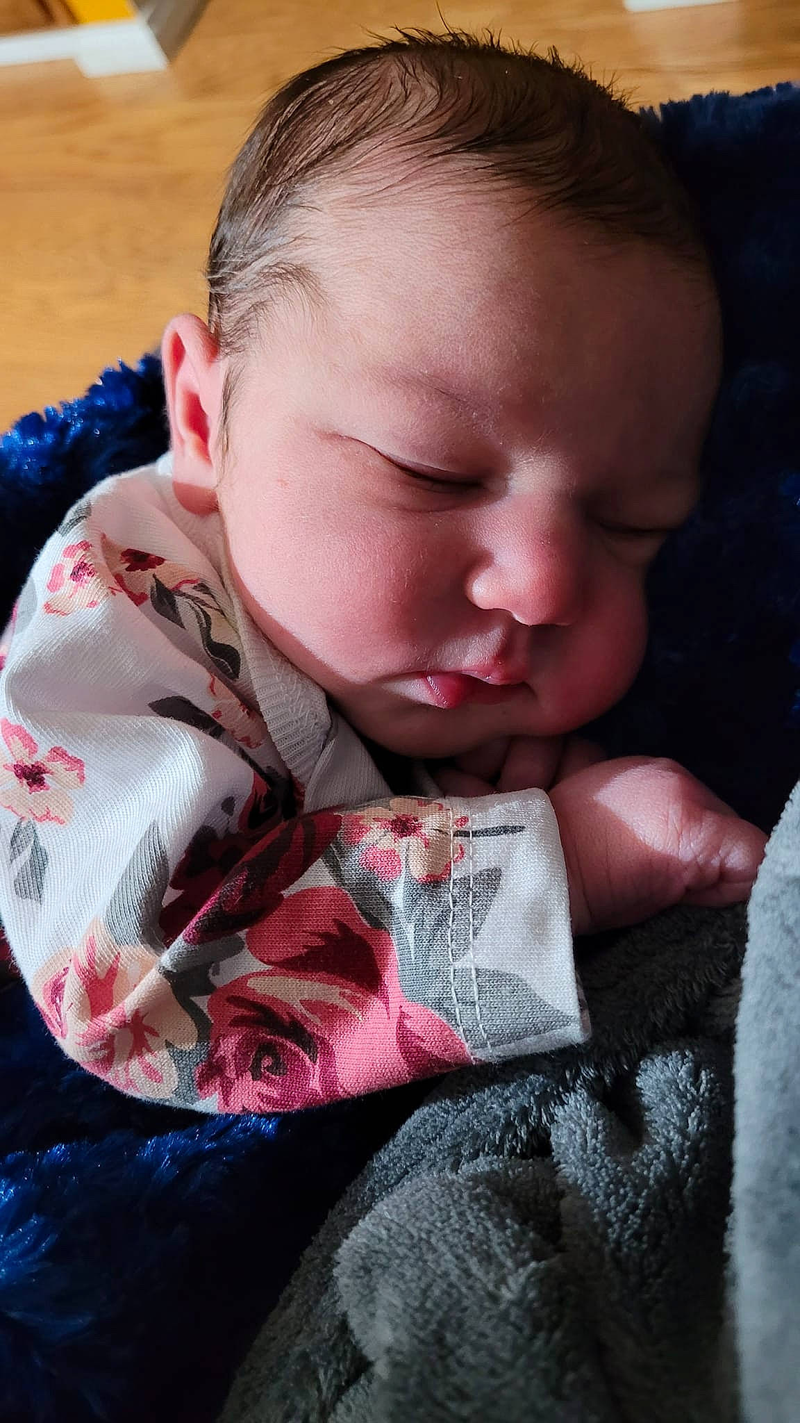 Danielle joined the competition — help win amazing prizes! baby, baby_toddler_clothing, bedtime, cheek, child, comfort, ear, eyelash, happy, iris, linens, lip, mouth, nose, pattern, person, sitting, skin, sleeve, toddler