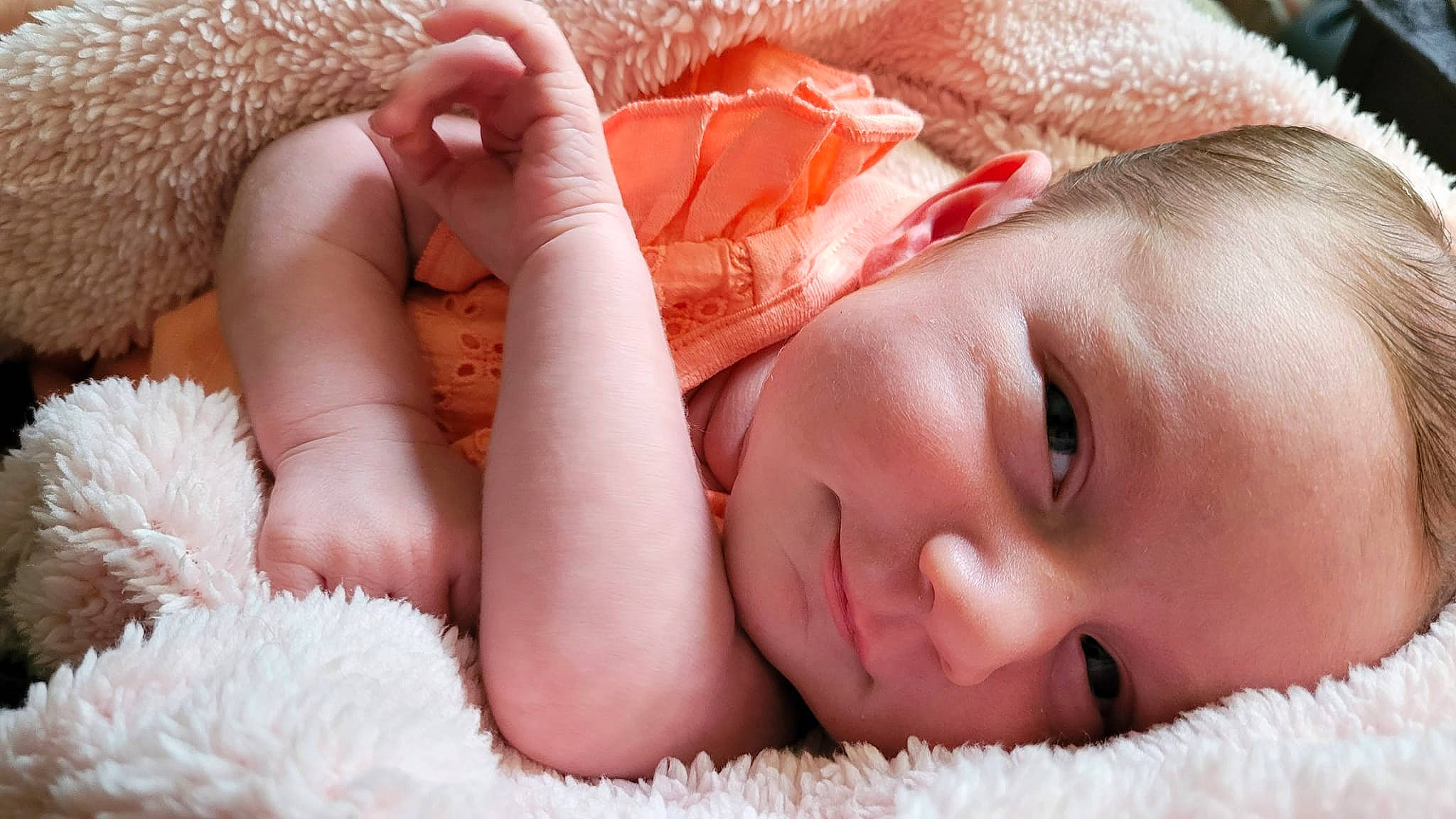 Danielle joined the competition — help win amazing prizes! baby, baby_sleeping, comfort, eye, face, facial_expression, finger, hand, happy, headgear, human, lip, mammal, mouth, nose, organ, person, skin, textile, vertebrate