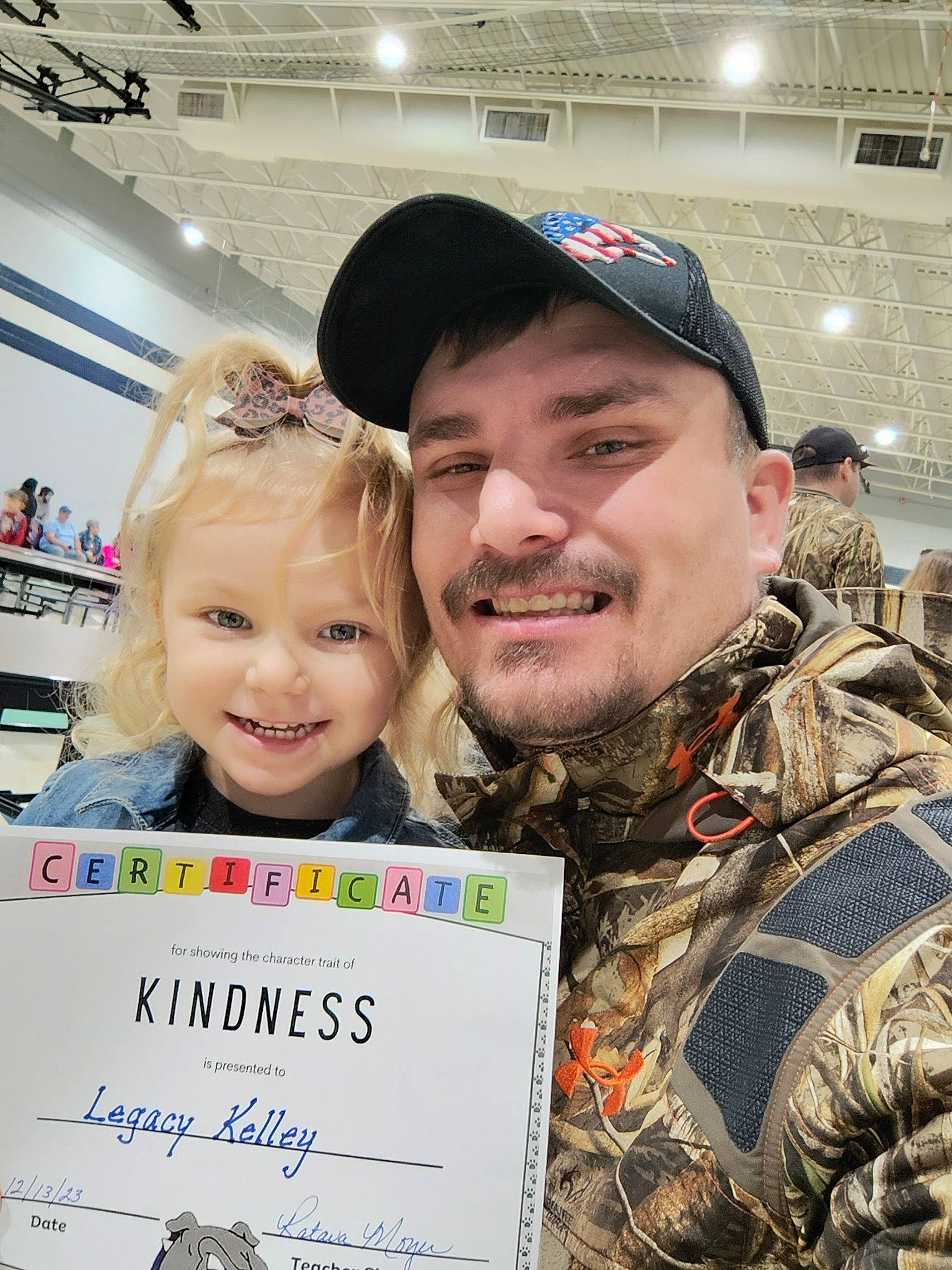 Legacy joined the competition — help win amazing prizes! baseball_cap, beard, cap, child, event, eyewear, facial_hair, fun, fur, hairstyle, handwriting, happy, headwear, joy, military_camouflage, military_person, moustache, non_commissioned_officer, organ, person