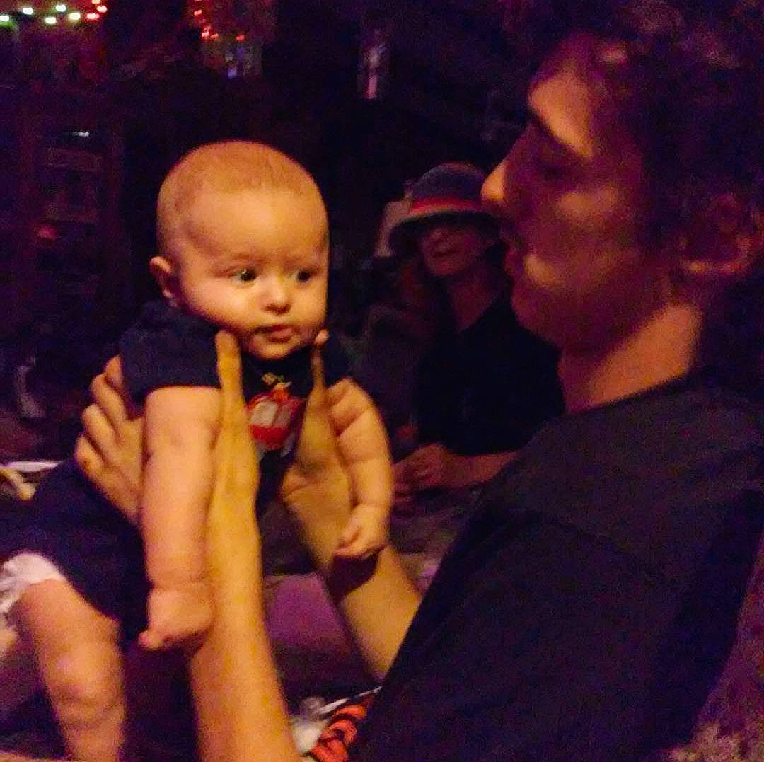 Tayler joined the competition — help win amazing prizes! baby, child, cloud, cool, event, flash_photography, fun, gesture, hand, happy, holiday, interaction, lap, love, music_venue, nail, person, square, t_shirt, thumb