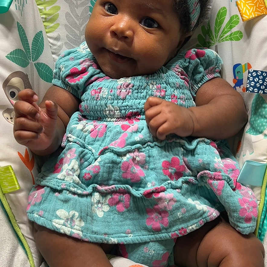 Miykah joined the competition — help win amazing prizes! baby, blanket, bodypart, clothing, cushion, face, finger, furniture, hand, happy, hat, head, homedecor, newborn, person, photography, portrait, quilt, sitting, smile
