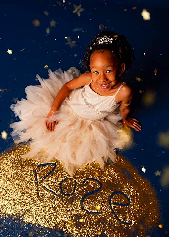 Roselynn joined the competition — help win amazing prizes! bridal_accessory, child, clothing, cloud, dress, embellishment, event, fashion_accessory, fashion_design, flash_photography, formal_wear, fun, gown, happy, headpiece, joy, people_in_nature, person, smile, sunlight