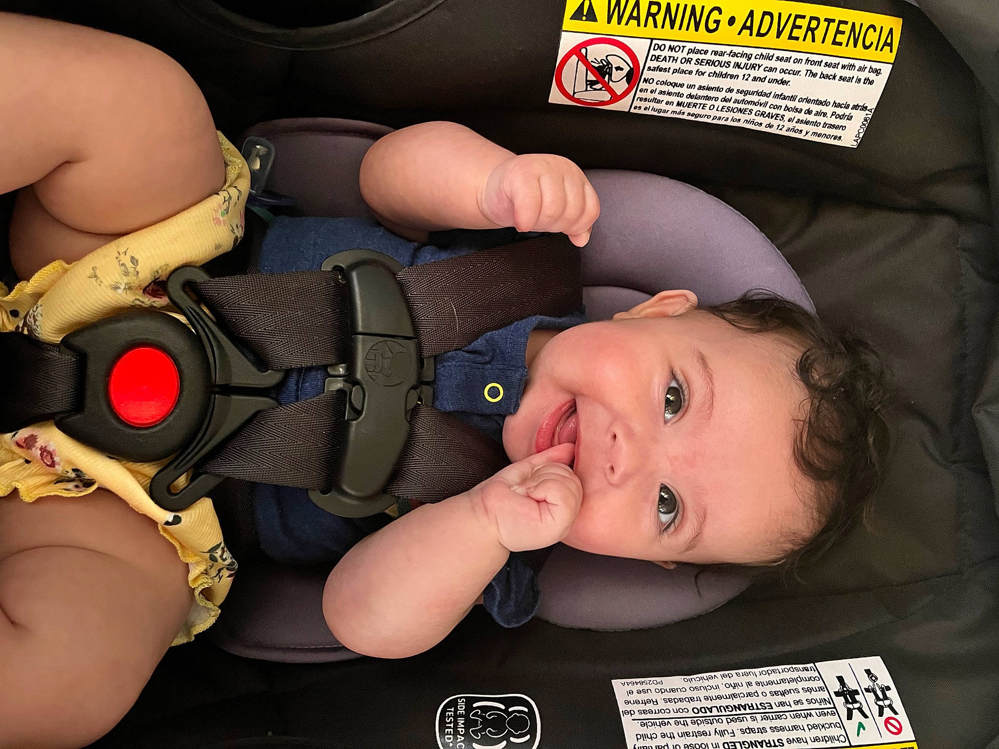 Astrid joined the competition — help win amazing prizes! auto_part, baby, baby_toddler_clothing, car_seat, cheek, child, cool, eyelash, finger, human, iris, mammal, mouth, nose, organ, person, product, skin, thumb, toddler