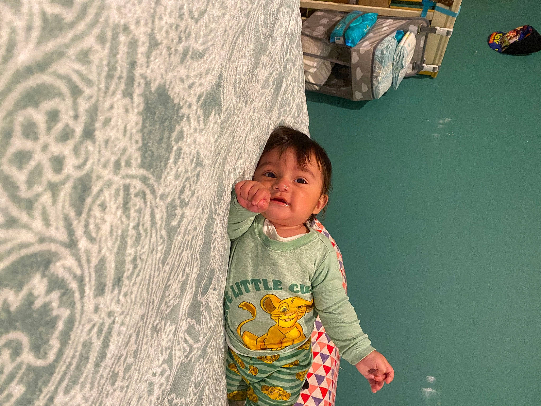 Mario Ezequiel joined the competition — help win amazing prizes! baby, baby_toddler_clothing, child, flooring, fun, grass, happy, leisure, pattern, people, person, plant, room, skin, sleeve, standing, t_shirt, toddler, wall, white