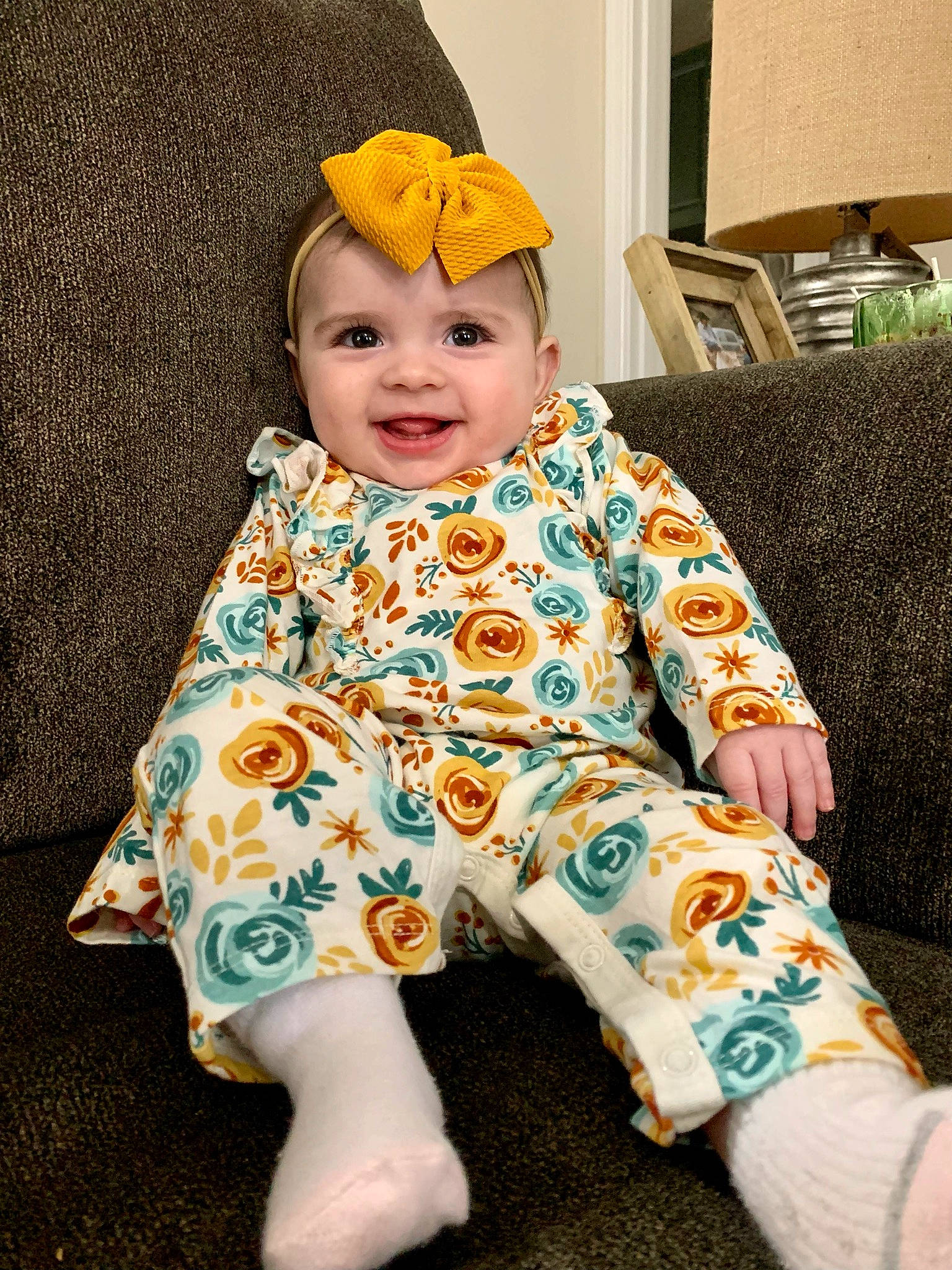 Jody joined the competition — help win amazing prizes! baby, baby_toddler_clothing, chair, cheek, child, collar, comfort, costume, couch, happy, head, headwear, houseplant, joy, outerwear, pattern, person, sitting, sleeve, smile