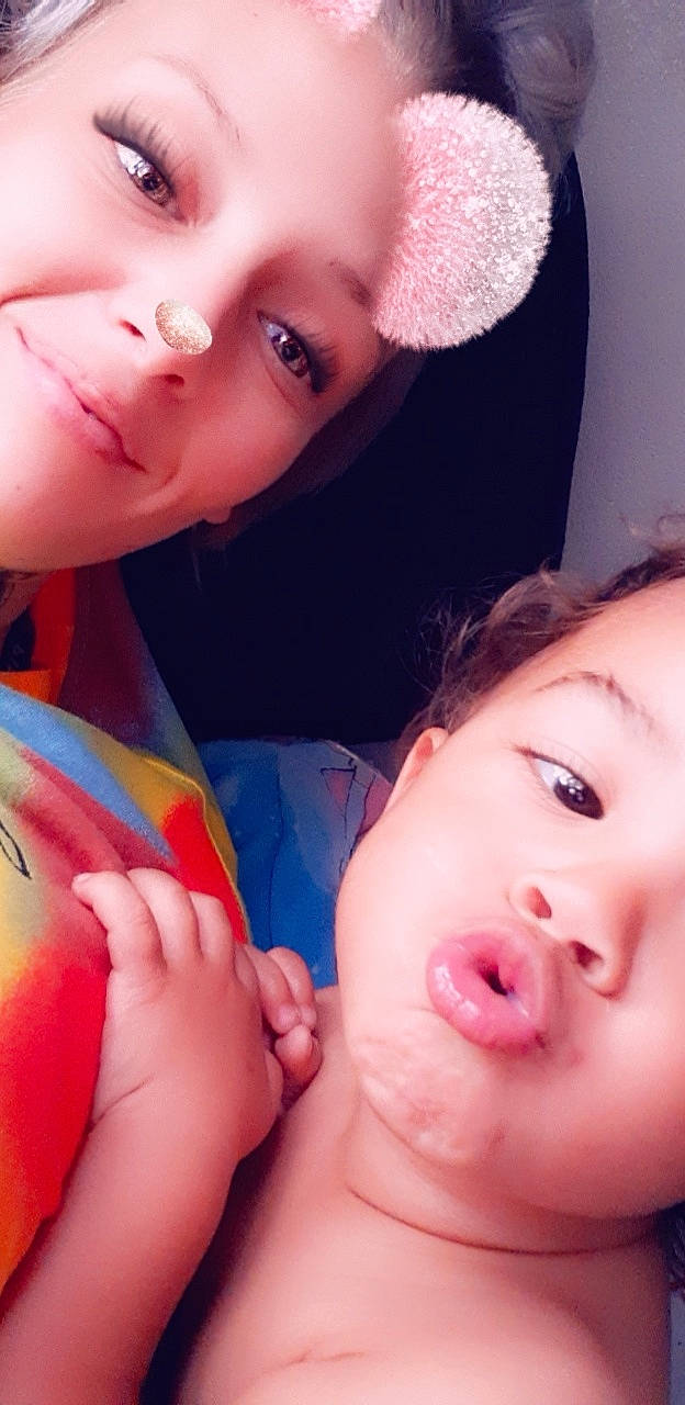 Ke'Moni joined the competition — help win amazing prizes! baby, black_hair, cheek, child, close_up, face, finger, flesh, gesture, head, joy, lip, mouth, neck, nose, person, photography, selfie, skin, throat