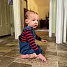 Easton joined the competition — help win amazing prizes! baby, babycrawling, clothing, crawling, face, head, jeans, pants, person, photography, portrait, sitting