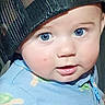 Memphis joined the competition — help win amazing prizes! baby, child, blue_eyes, cap, mesh_cap, onesie, turtle_pattern, cute, infant, face, portrait, hand, indoor, young_child, fashion, headwear, skin, expression, curious, person