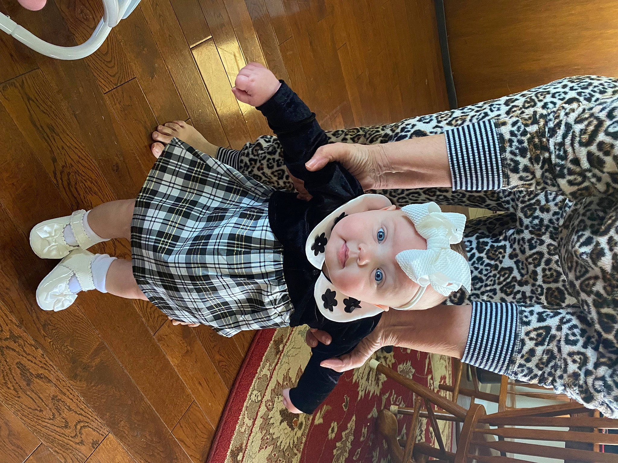 Kinsley joined the competition — help win amazing prizes! fashion_design, finger, fun, gesture, happy, hardwood, headwear, human_leg, mammal, nail, pattern, person, plaid, smile, street_fashion, tartan, textile, thigh, thumb, vintage_clothing