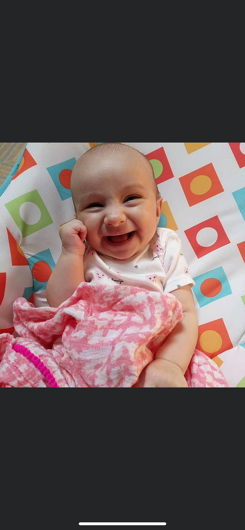 Layla Lujane joined the competition — help win amazing prizes! baby, beauty, cheek, child, eye, face, facial_expression, fun, happy, head, lip, mouth, nose, person, photography, pink, play, skin, smile, textile