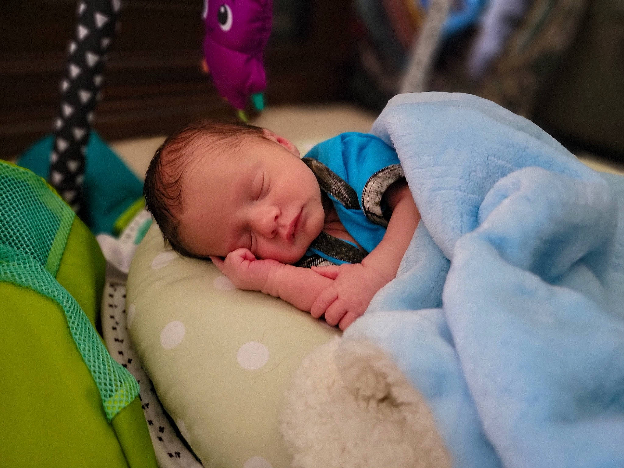 Barrett joined the competition — help win amazing prizes! aqua, azure, baby, baby_products, baby_sleeping, baby_toddler_clothing, cheek, child, comfort, eye, fashion_accessory, fun, grass, happy, jewellery, linens, person, sitting, skin, textile