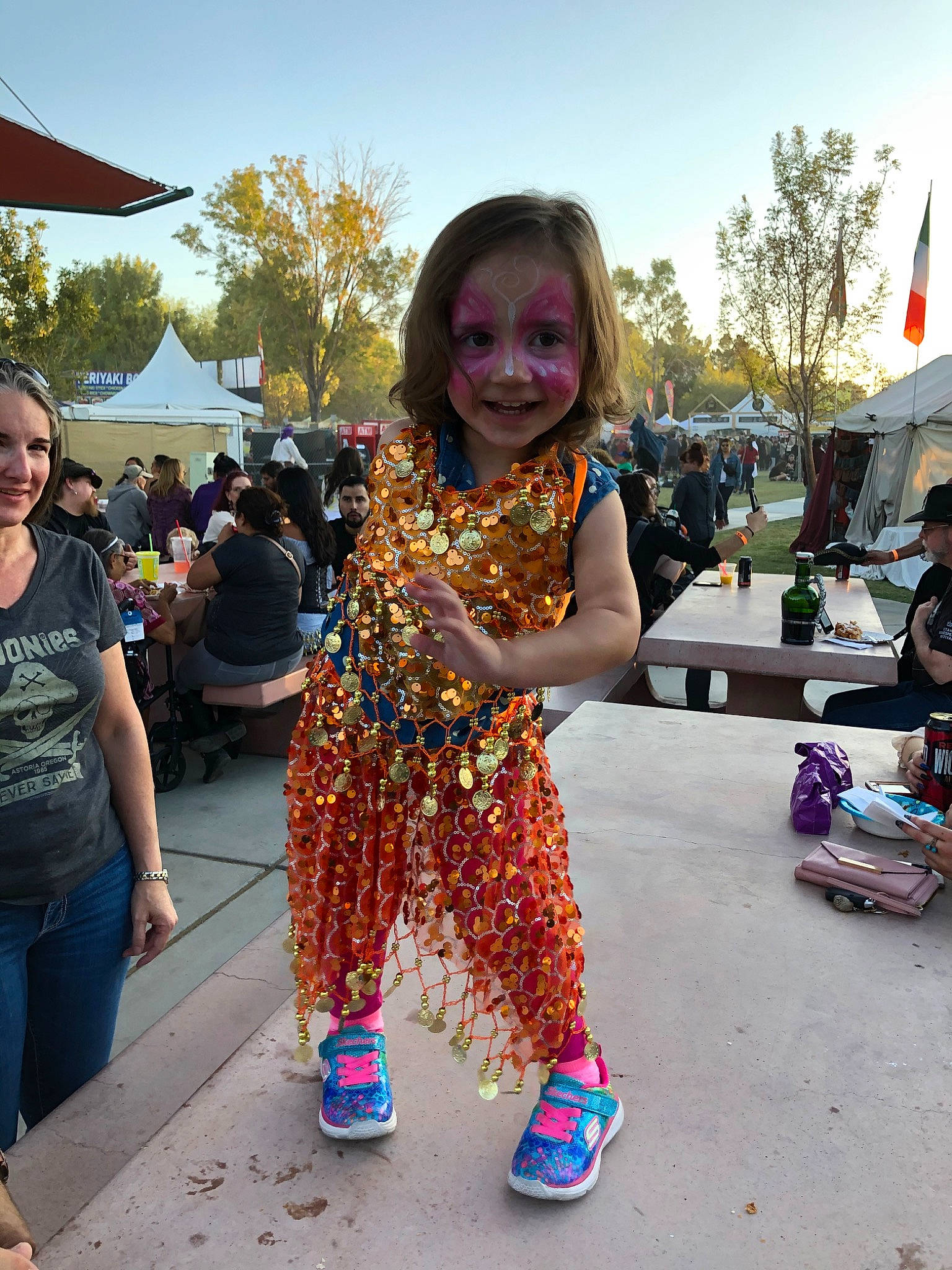 Kalilah joined the competition — help win amazing prizes! carnival, child, crowd, event, fashion_accessory, festival, fun, happy, joy, party, people, person, recreation, smile, style, tourism, tree, vacation