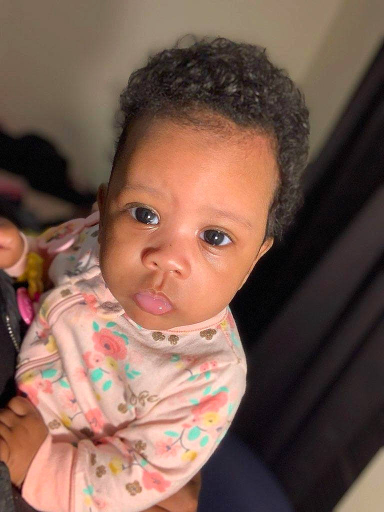 Dessiah is registered to the contest to win money with this photo: baby, baby_toddler_clothing, black_hair, cheek, ear, eye, eyebrow, eyelash, face, flash_photography, forehead, hair, happy, human_body, iris, lip, neck, nose, person, skin