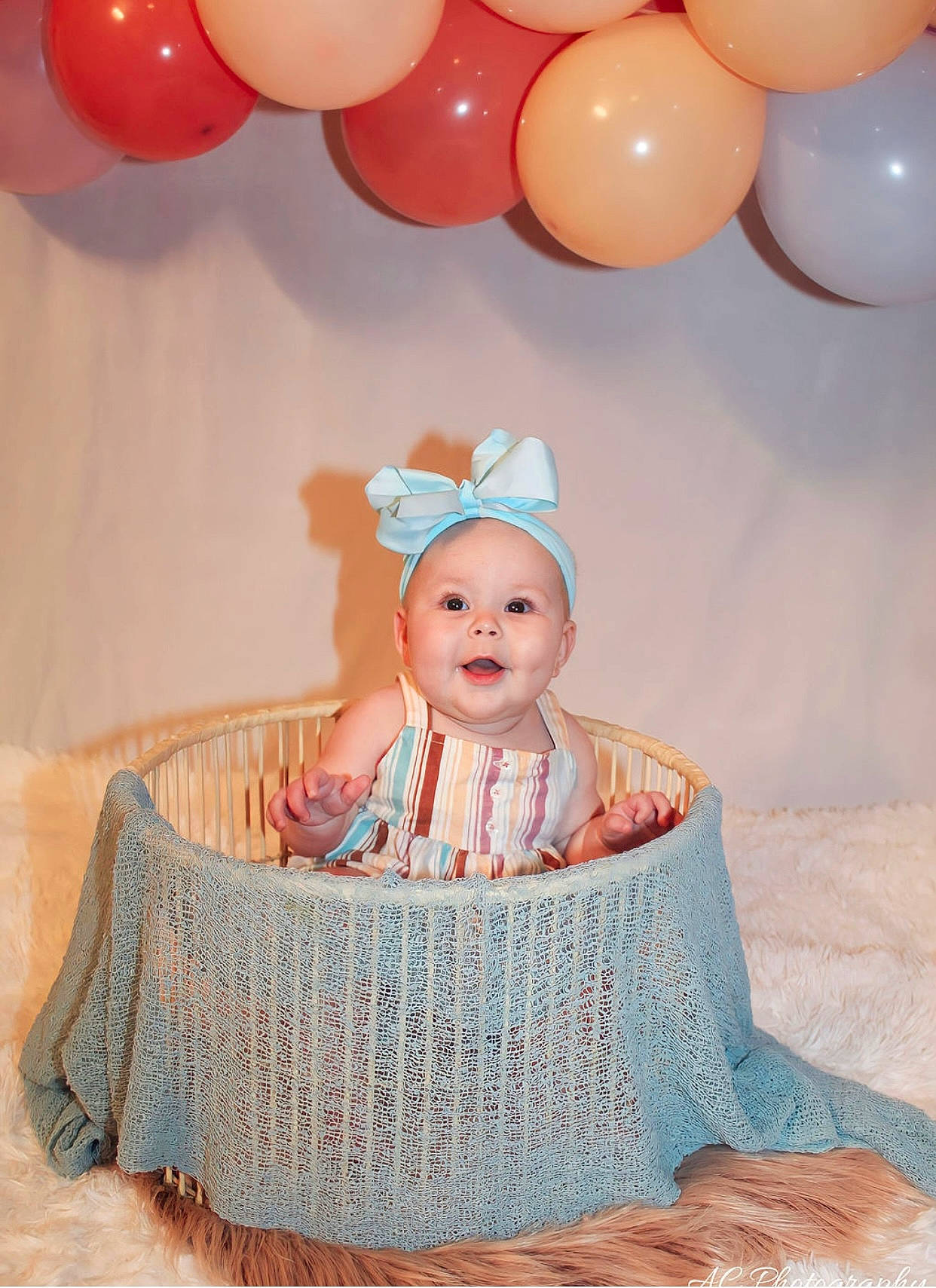 Averi is registered to the contest to win money with this photo: art, baby, baby_products, baby_toddler_clothing, balloon, child, embellishment, event, fashion_accessory, happy, headpiece, organ, party_supply, pattern, person, photograph, pink, sleeve, smile, toddler