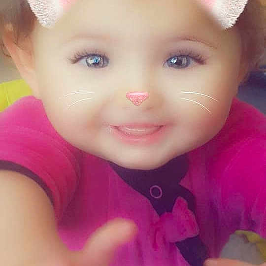 Maëlys a rejoint le concours — aidez-le/la à gagner de superbes lots ! cheek, child, doll, ear, eye, face, forehead, girl, hair_accessory, head, human_hair_color, infant, iris, joy, lip, organ, person, pink, skin, smile