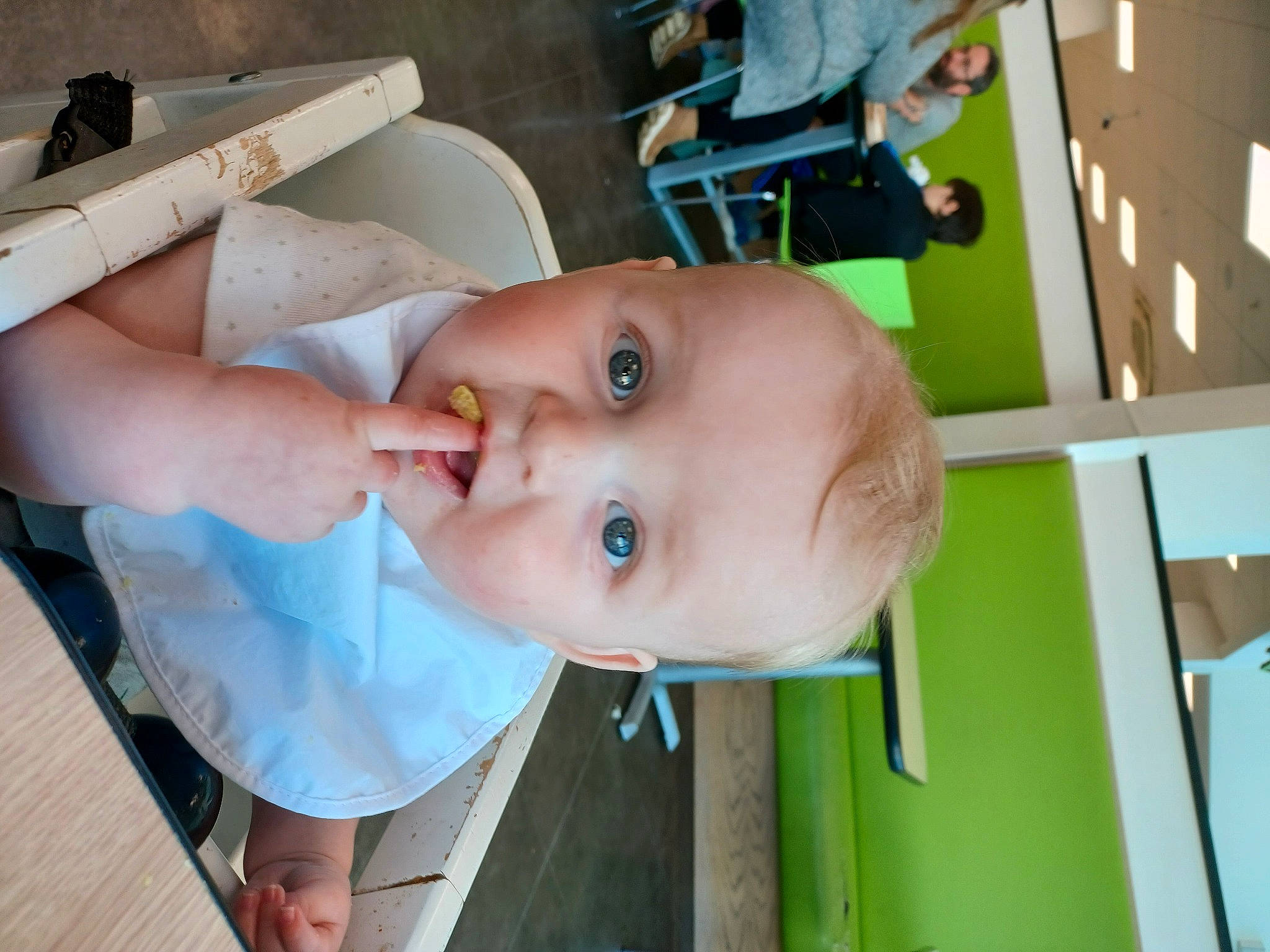 Finley is registered to the contest to win money with this photo: baby, baby_products, baby_toddler_clothing, chair, cheek, chest, child, elbow, fun, happy, house, leisure, mouth, nose, person, room, skin, smile, toddler, vacation