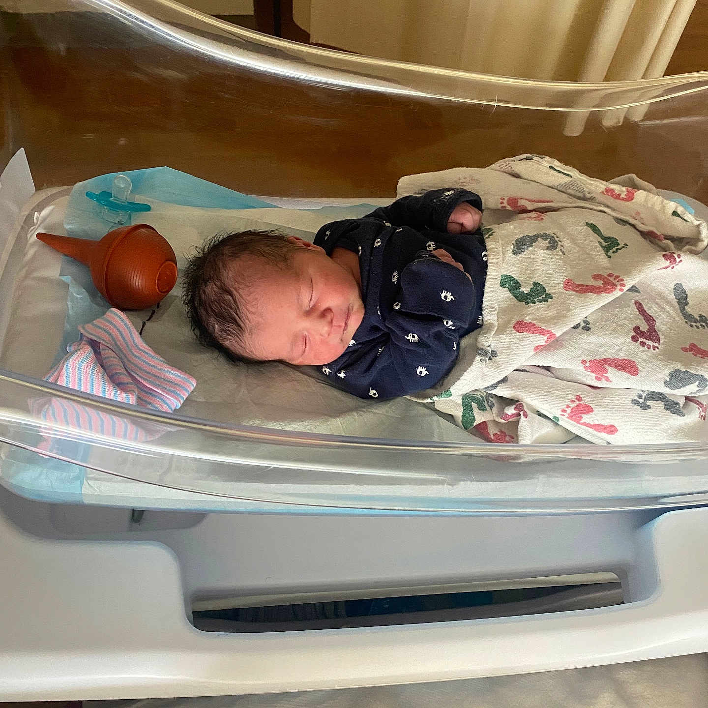 Roy joined the competition — help win amazing prizes! baby, baby_bedding, bassinet, bed, blanket, clothing, cute, healthcare, hospital, indoors, infant, medical, newborn, newborn_care, nursery, pacifier, peaceful, person, resting, sleeping