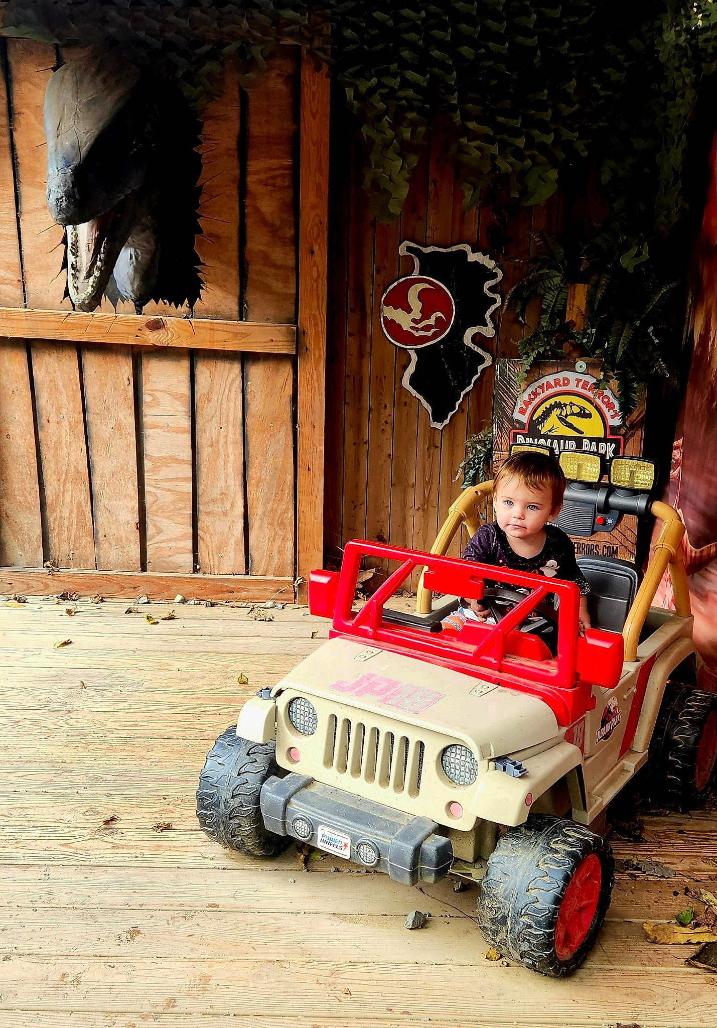 Mckinley is registered to the contest to win money with this photo: all_terrain_vehicle, auto_part, automotive_design, automotive_exterior, automotive_tire, automotive_wheel_system, bumper, car, child, fun, jeep, motor_vehicle, person, recreation, tire, toddler, toy_vehicle, truggy, vehicle, wheel