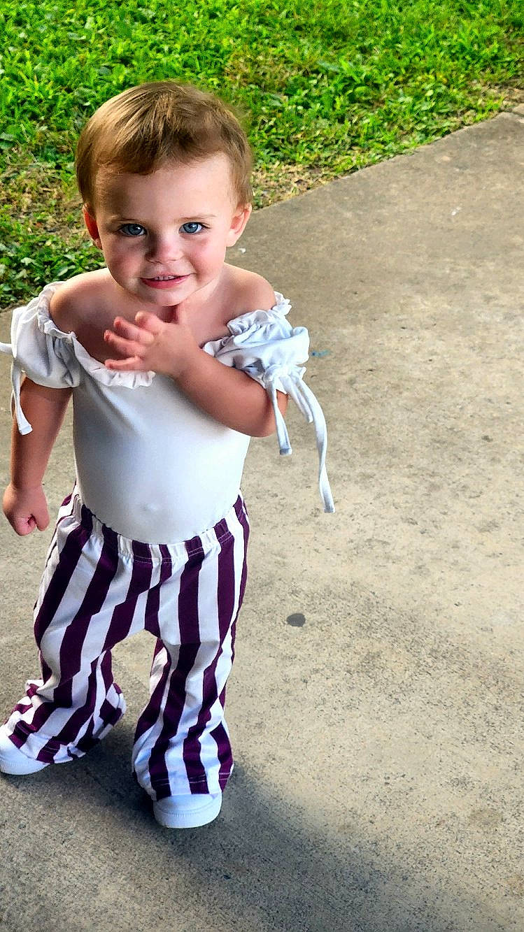 Mckinley joined the competition — help win amazing prizes! baby, baby_toddler_clothing, child, face, fun, grass, hairstyle, happy, head, joint, joy, people_in_nature, person, plant, recreation, shorts, sleeve, smile, t_shirt, toddler