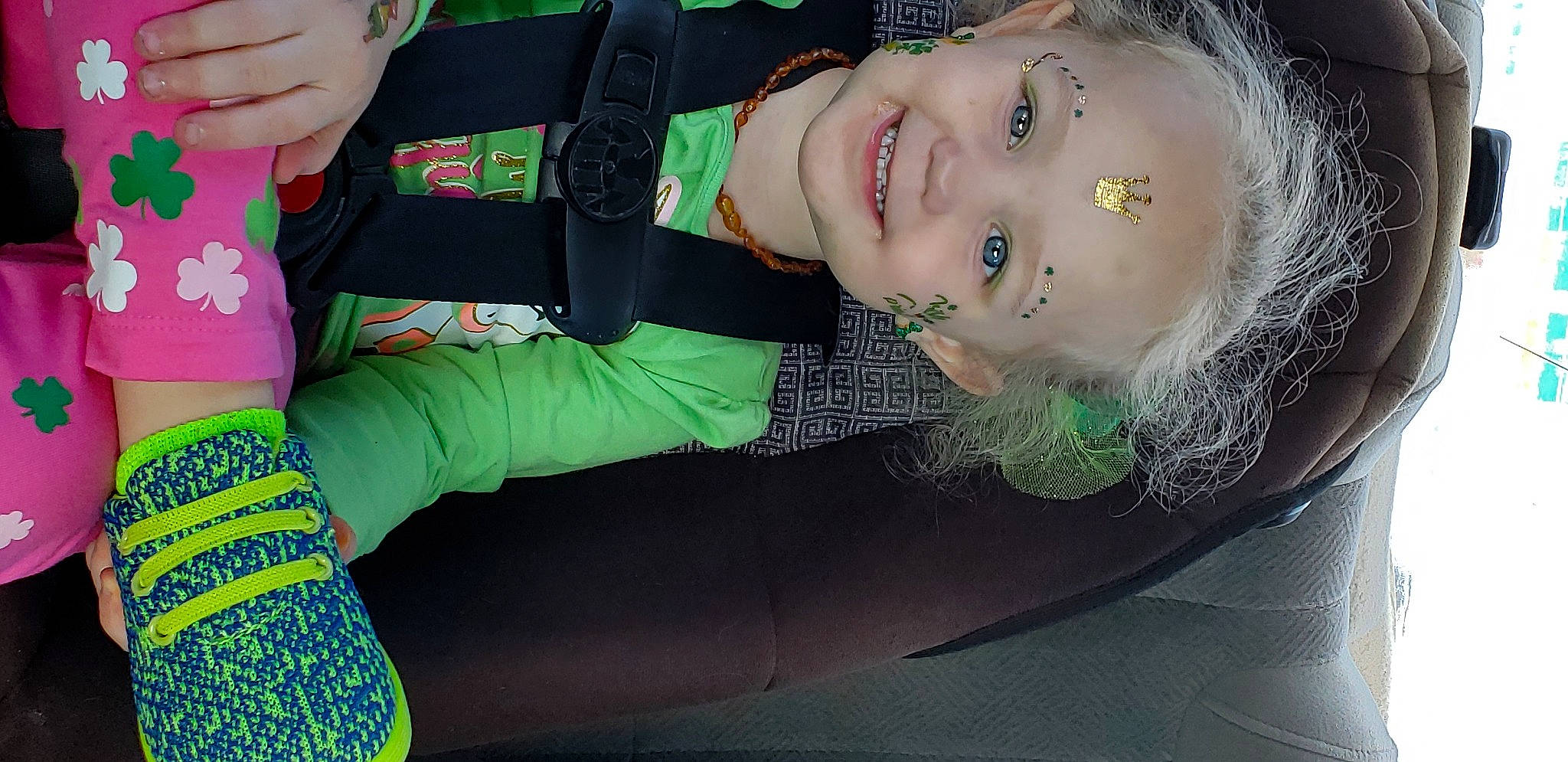 Aria joined the competition — help win amazing prizes! chest, child, cool, eyelash, face, facial_expression, fashion_accessory, flash_photography, fun, grass, hand, happy, human_leg, joy, mouth, pattern, person, skin, sleeve, smile