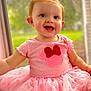 Ellieanna is registered to the contest to win money with this photo: child, toddler, pink_dress, tutu, smiling, happy, indoors, window, bow, cute, baby, girl, portrait, face, clothing, sitting, red_bow, bright, soft_light, background_blur
