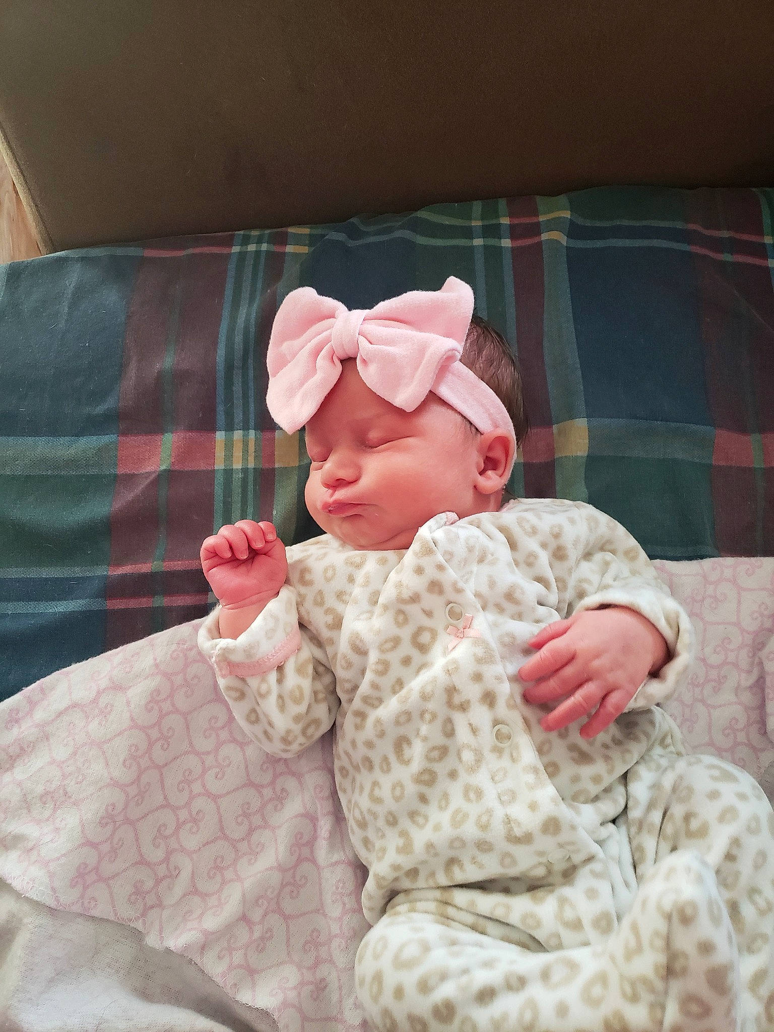 Aryanna is registered to the contest to win money with this photo: bedtime, child, ear, girl, hair_accessory, headgear, headwear, infant, person, pink, product, skin, sleep, textile, toddler