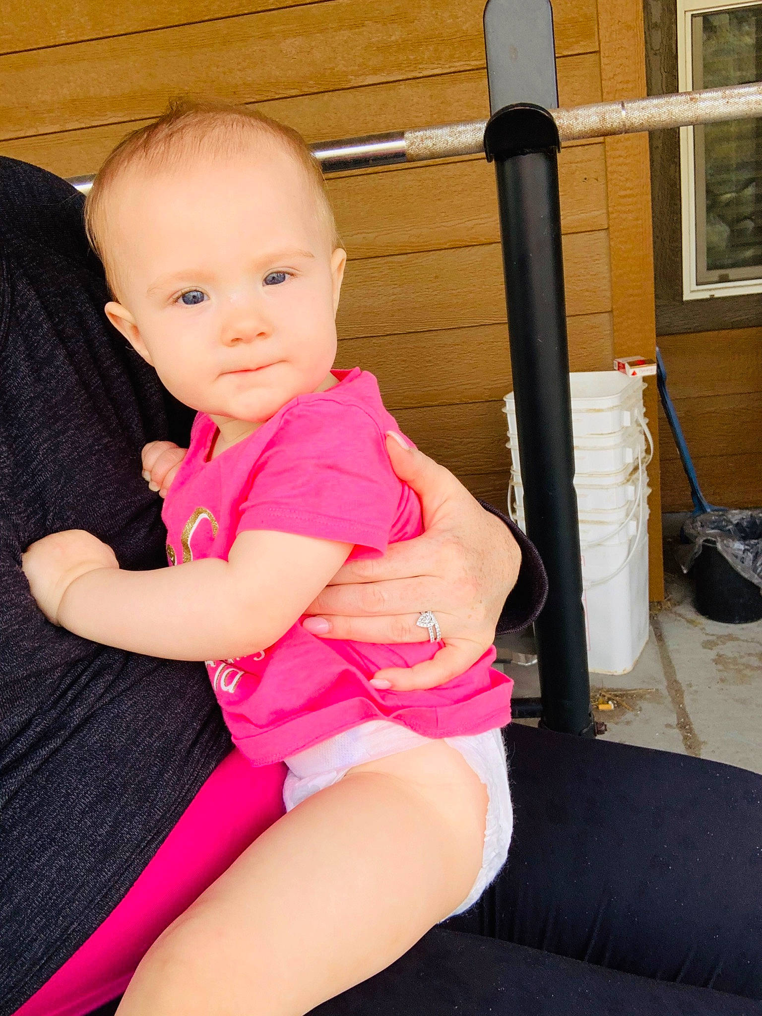 Mikayla joined the competition — help win amazing prizes! abdomen, arm, baby, cheek, child, finger, leg, magenta, person, pink, sitting, skin, thigh, toddler