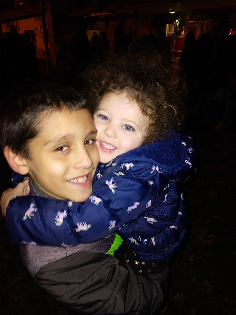 Braydan joined the competition — help win amazing prizes! cheek, child, darkness, electric_blue, event, flash_photography, formal_wear, fun, gesture, happy, hug, iris, joy, laugh, night, nose, person, sitting, skin, smile